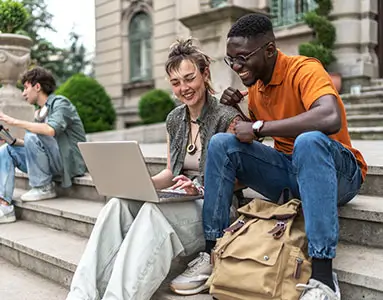 two young college students